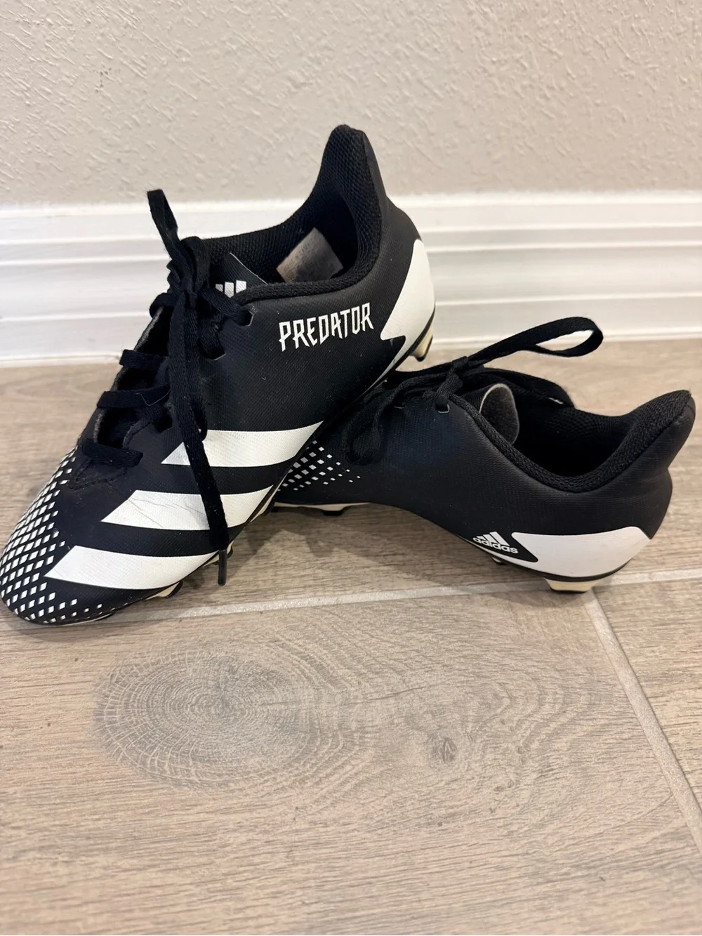 adidas Kids Predator Soccer Cleats - Black & White